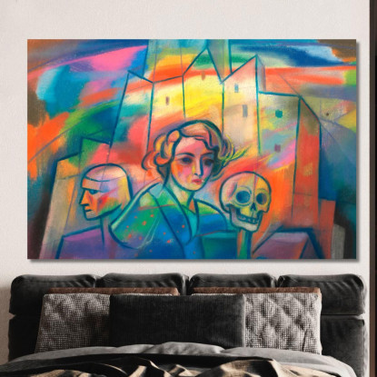 Senza Titolo Vi Karl Wiener kwn601 quadro stampato su tela