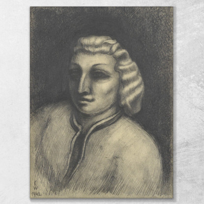 Ritratto Femminile Senza Titolo 2 Karl Wiener kwn608 quadro stampato su tela