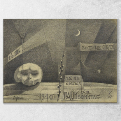 Pasqua Karl Wiener kwn622 quadro stampato su tela