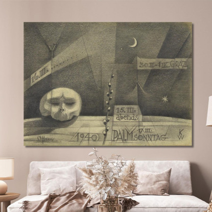 Pasqua Karl Wiener kwn622 quadro stampato su tela