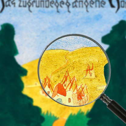 Peter Rosegger Il Villaggio Declinato Editore Manz Karl Wiener kwn627 quadro stampato su tela