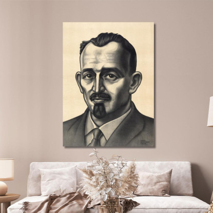 Ritratto Di Un Uomo Karl Wiener kwn632 quadro stampato su tela