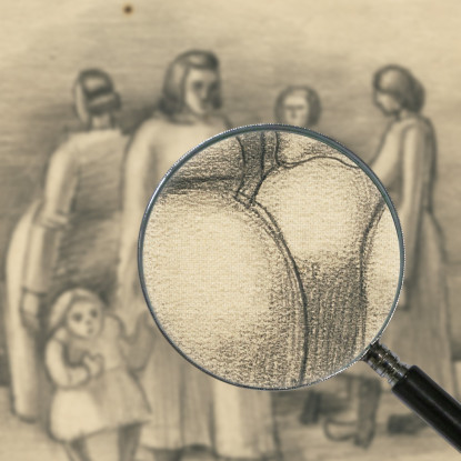 Donne Incinte 2 Karl Wiener kwn649 quadro stampato su tela