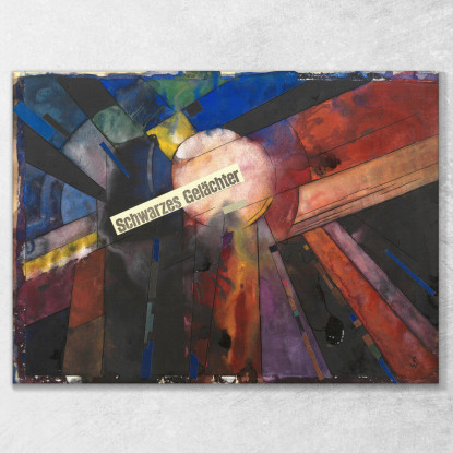 Risate Nere Karl Wiener kwn652 quadro stampato su tela