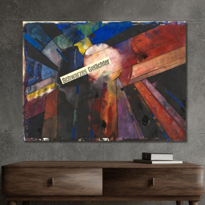 Risate Nere Karl Wiener kwn652 quadro stampato su tela