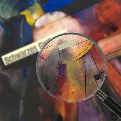 Risate Nere Karl Wiener kwn652 quadro stampato su tela