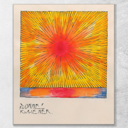 Sonne Karl Wiener kwn665 quadro stampato su tela