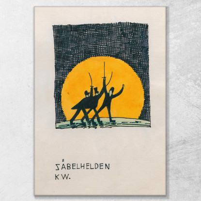 Eroi Della Sciabola Karl Wiener kwn690 quadro stampato su tela