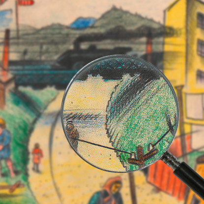 Sobborgo V Karl Wiener kwn726 quadro stampato su tela