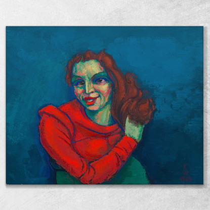 Ritratto Femminile 2 Karl Wiener kwn749 quadro stampato su tela