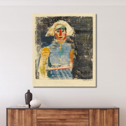 Ritratto Femminile Ii Karl Wiener kwn758 quadro stampato su tela