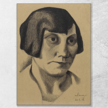 Ritratto Femminile V Karl Wiener kwn762 quadro stampato su tela