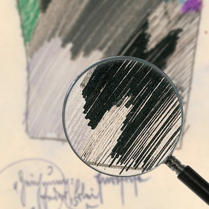 Penna Da Disegno A Mina E Matita Colorata Karl Wiener kwn786 quadro stampato su tela