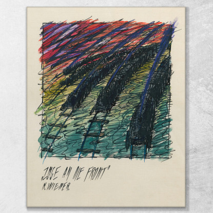 Treni Al Fronte Karl Wiener kwn796 quadro stampato su tela