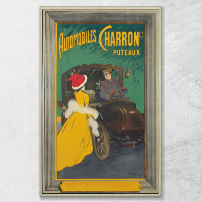 Automobiles Charron Ltd. Leonetto Cappiello lcp9 quadro stampato su tela