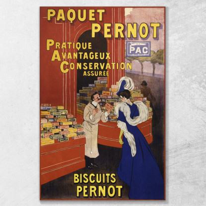 Biscotti Pernot Leonetto Cappiello lcp12 quadro stampato su tela