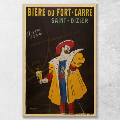 Birra Di Fort-Carré Saint-Dizier Leonetto Cappiello lcp14 quadro stampato su tela