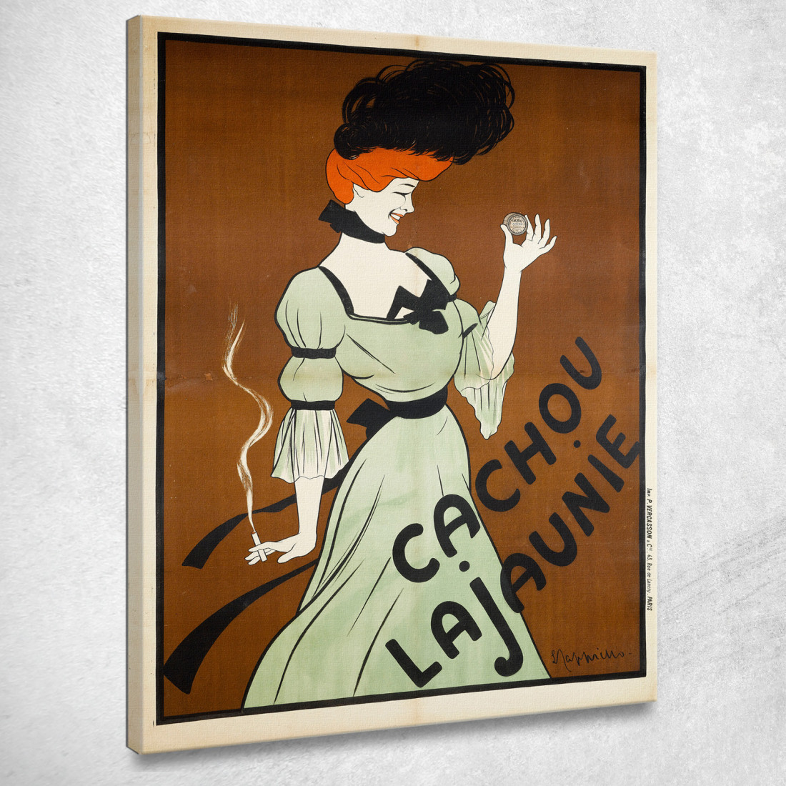 Cachou Lajaunie Leonetto Cappiello lcp18 quadro stampato su tela
