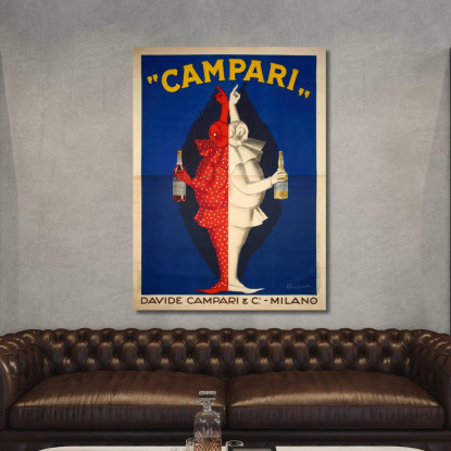 Campari Leonetto Cappiello lcp20 quadro stampato su tela