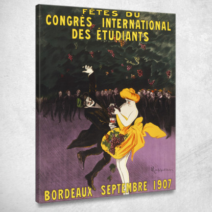 Celebrazioni Del Congresso Studentesco Internazionale Di Bordeaux Leonetto Cappiello lcp21 quadro stampato su tela