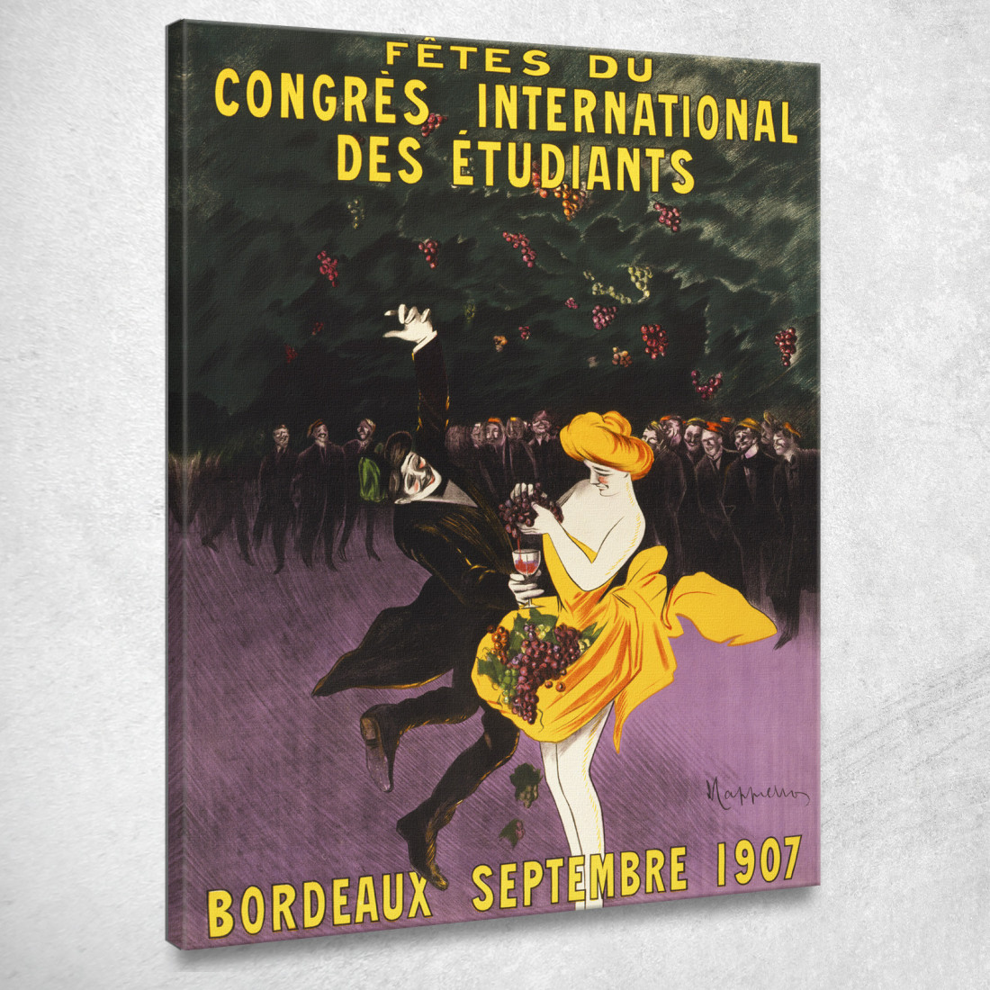 Celebrazioni Del Congresso Studentesco Internazionale Di Bordeaux Leonetto Cappiello lcp21 quadro stampato su tela