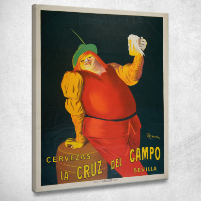 Birre La Cruz Del Campo Leonetto Cappiello lcp22 quadro stampato su tela