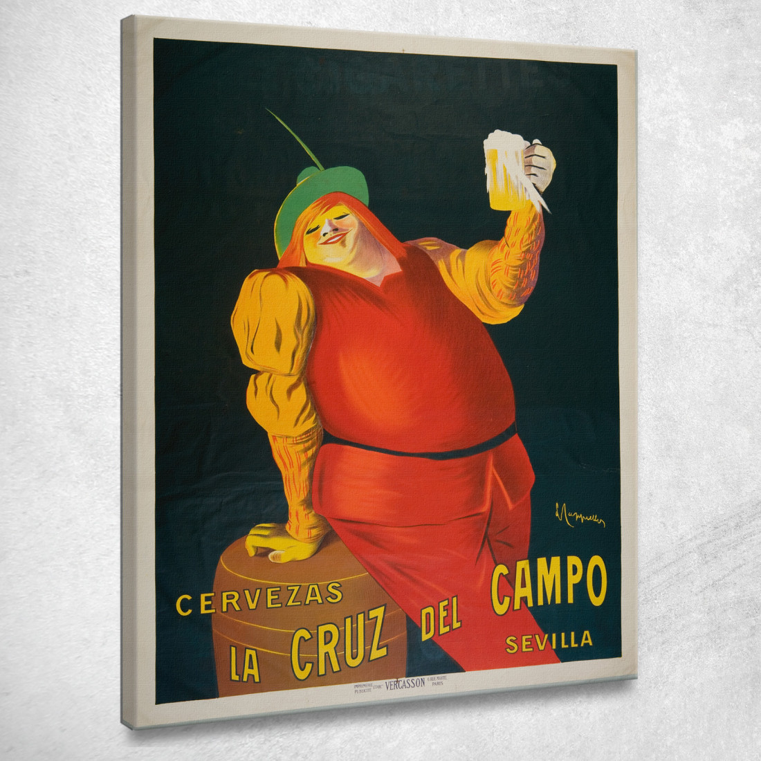 Birre La Cruz Del Campo Leonetto Cappiello lcp22 quadro stampato su tela