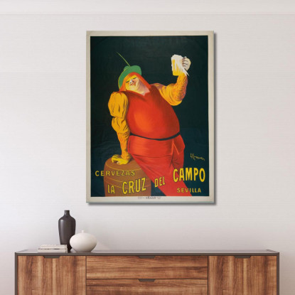 Birre La Cruz Del Campo Leonetto Cappiello lcp22 quadro stampato su tela
