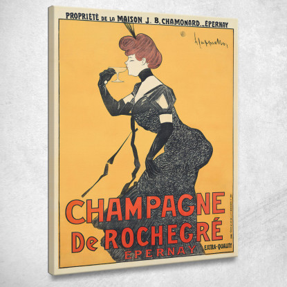 Champagne Rochegre Leonetto Cappiello lcp23 quadro stampato su tela
