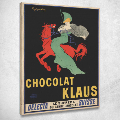 Cioccolato Klaus Leonetto Cappiello lcp27 quadro stampato su tela