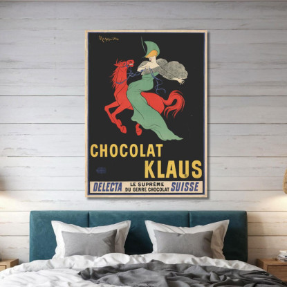 Cioccolato Klaus Leonetto Cappiello lcp27 quadro stampato su tela