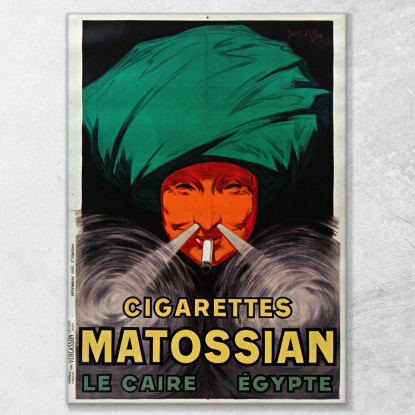 Sigarette Matossiane Il Cairo Egitto Leonetto Cappiello lcp29 quadro stampato su tela