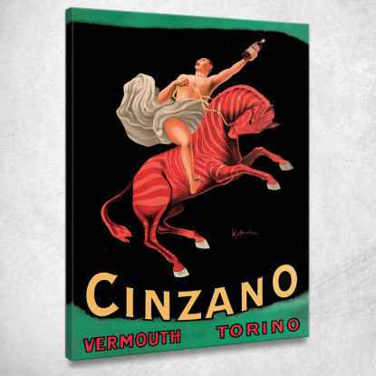 Cinzano Vermut Torino Leonetto Cappiello lcp30 quadro stampato su tela