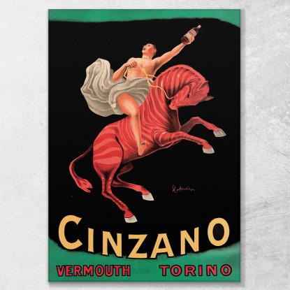 Cinzano Vermut Torino Leonetto Cappiello lcp30 quadro stampato su tela