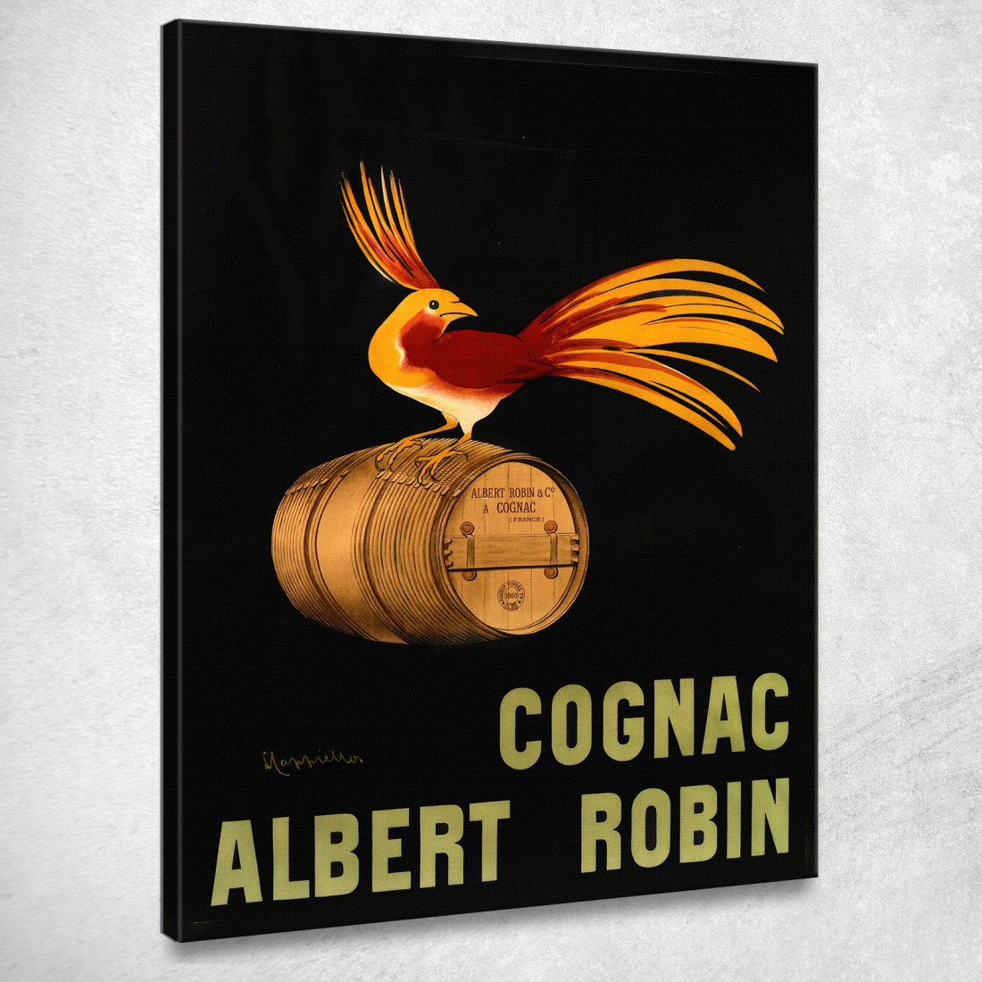 Cognac Albert Robin Leonetto Cappiello lcp31 quadro stampato su tela