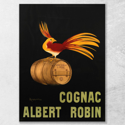 Cognac Albert Robin Leonetto Cappiello lcp31 quadro stampato su tela