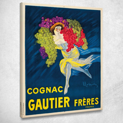 Cognac Gautier Frères Leonetto Cappiello lcp32 quadro stampato su tela