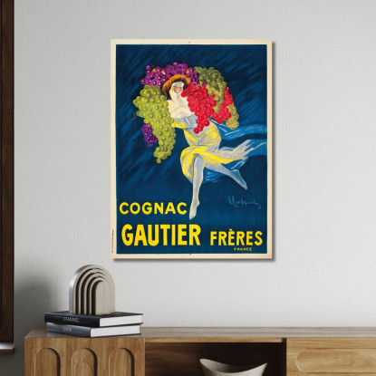 Cognac Gautier Frères Leonetto Cappiello lcp32 quadro stampato su tela