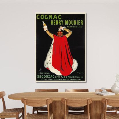 Cognac Henry Mounier Leonetto Cappiello lcp33 quadro stampato su tela