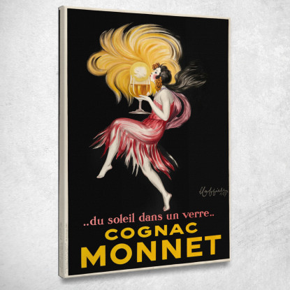 Cognac Monnet Leonetto Cappiello lcp34 quadro stampato su tela