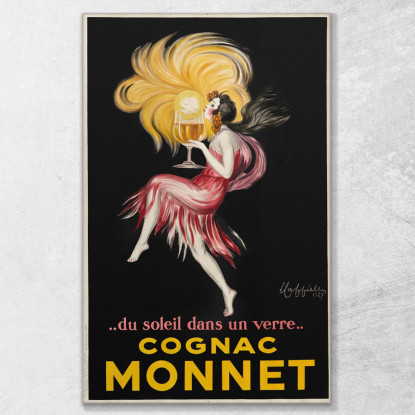 Cognac Monnet Leonetto Cappiello lcp34 quadro stampato su tela