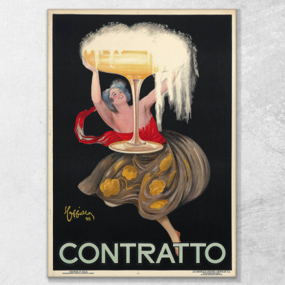 Contratto Leonetto Cappiello lcp38 quadro stampato su tela