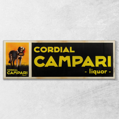 Cordiale Campari Leonetto Cappiello lcp39 quadro stampato su tela
