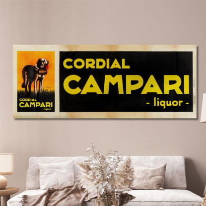 Cordiale Campari Leonetto Cappiello lcp39 quadro stampato su tela