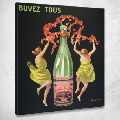 Bevi Tutto L'Evian-Cachat Leonetto Cappiello lcp42 quadro stampato su tela