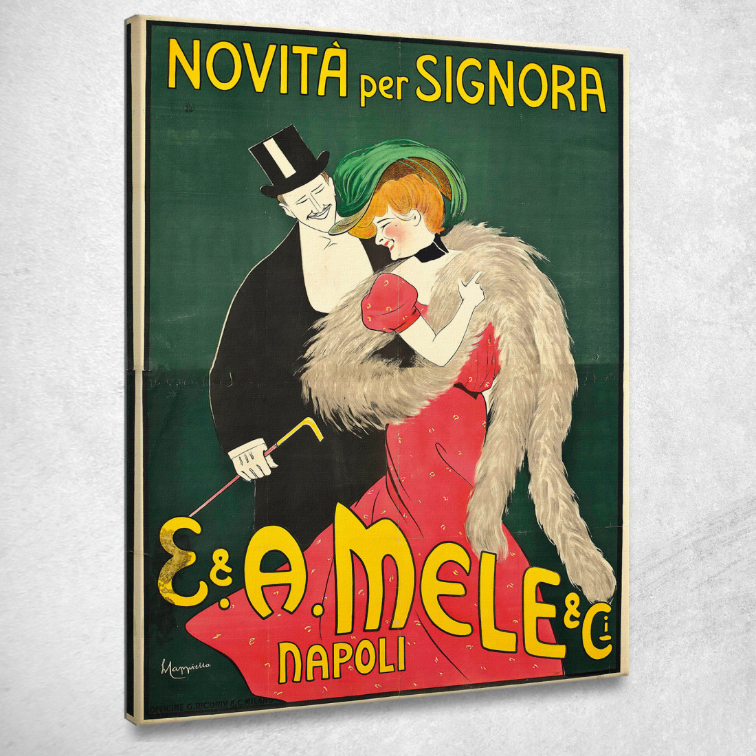 E. E A. Mele E Ci Leonetto Cappiello lcp43 quadro stampato su tela