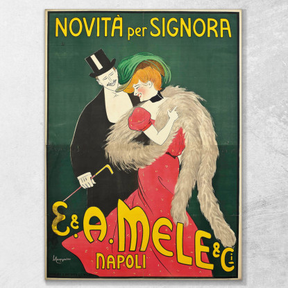 E. E A. Mele E Ci Leonetto Cappiello lcp43 quadro stampato su tela