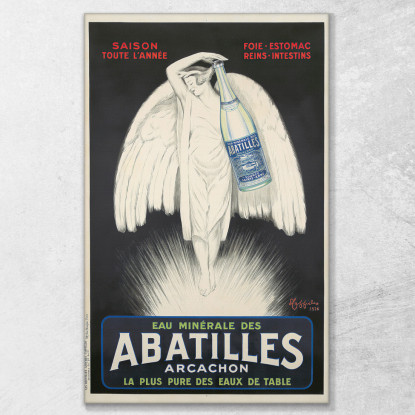 Acqua Minerale Abatilles Leonetto Cappiello lcp44 quadro stampato su tela