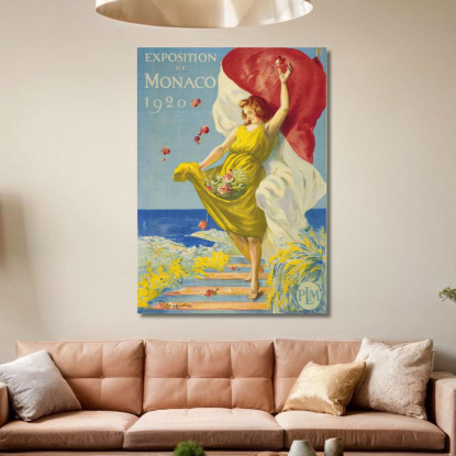 Mostra Di Monaco Leonetto Cappiello lcp46 quadro stampato su tela