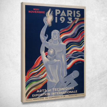 Mostra Internazionale Di Arte E Tecnologia Leonetto Cappiello lcp47 quadro stampato su tela